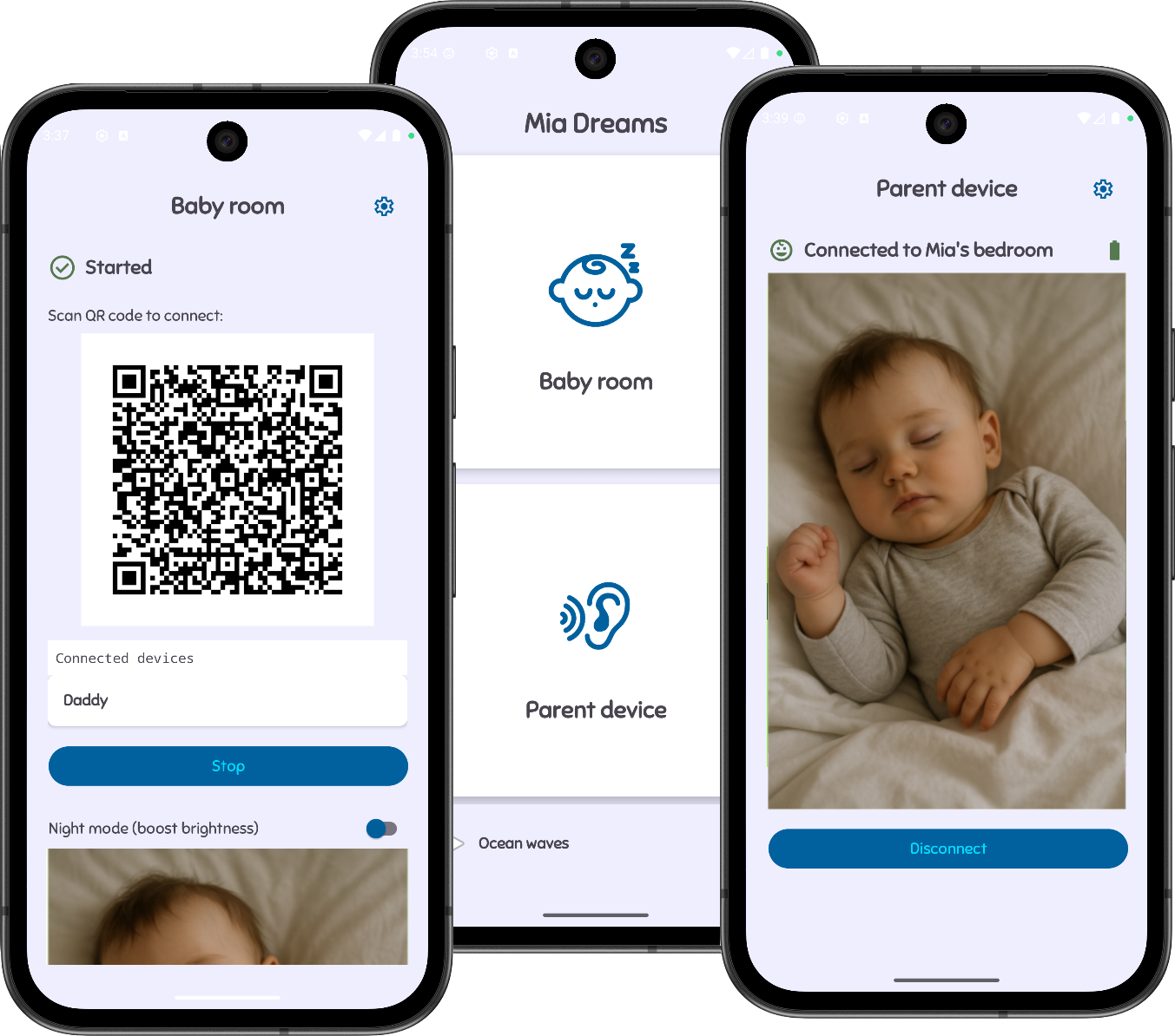 Parent device screenshot